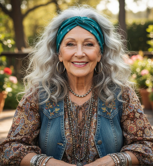 Deep Teal Arrows Headband