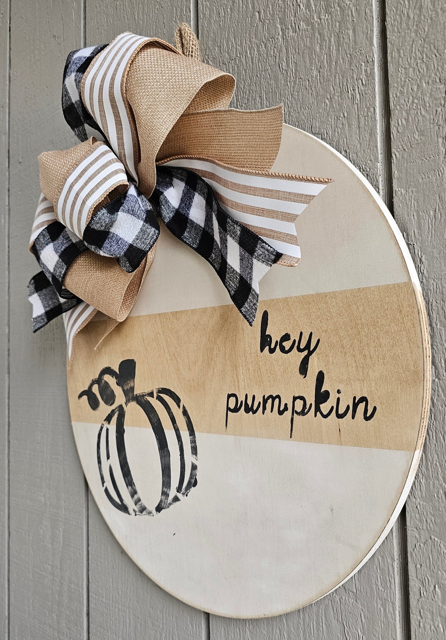 Hey Pumpkin, Fall Door Hanger