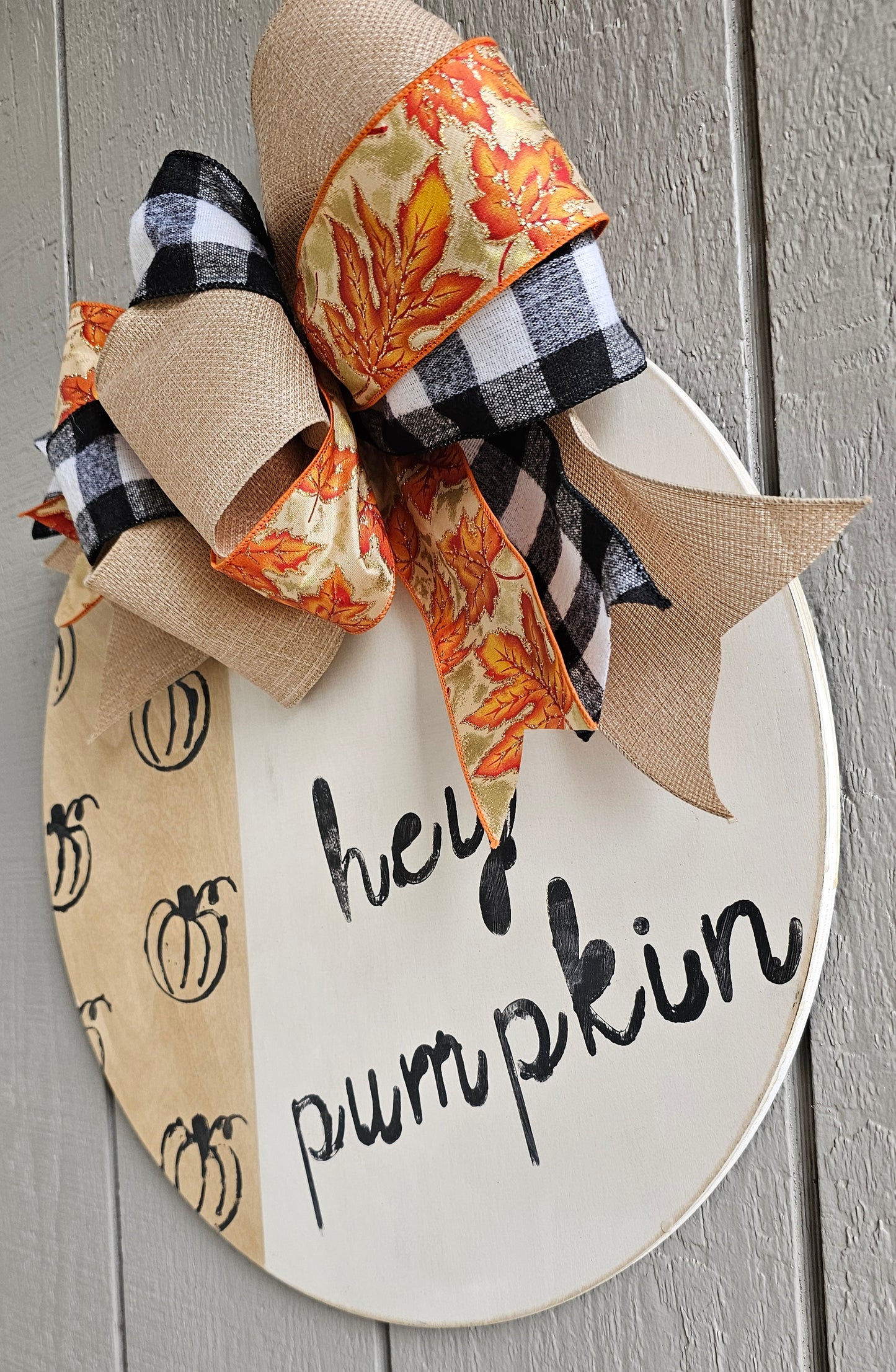 Hey Pumpkin, Fall Door Hanger
