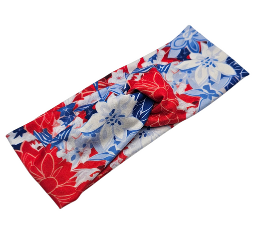 Patriotic Floral Headband