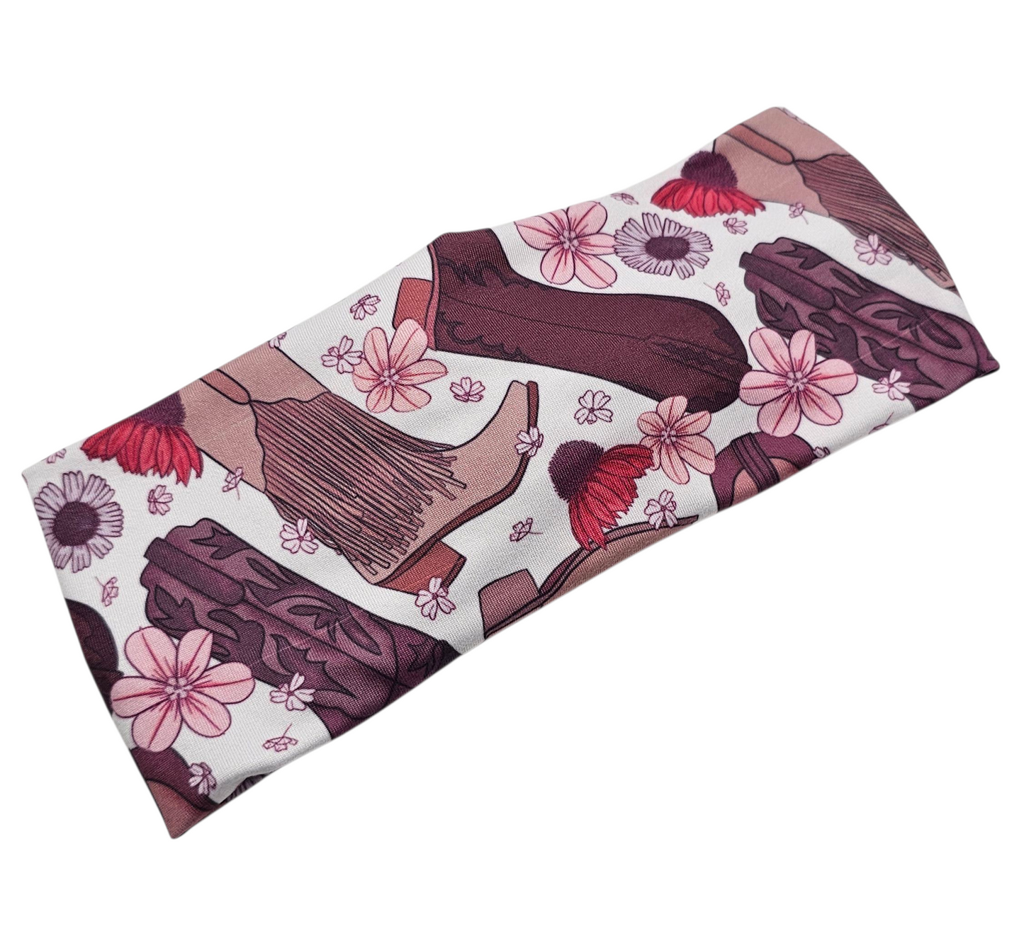Floral Cowgirl in Pinks Headband