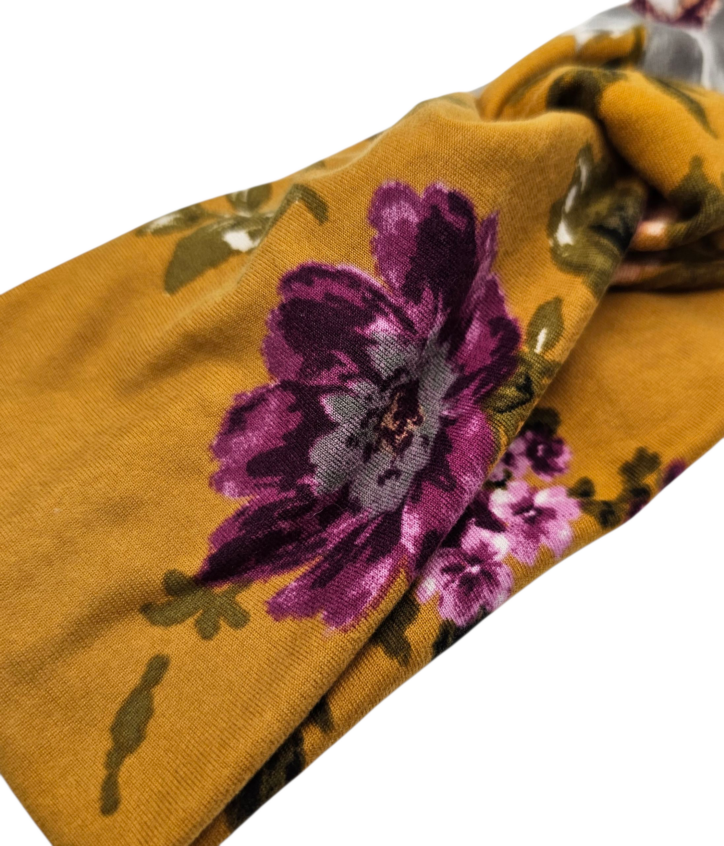 Fall Mustard Floral Headband
