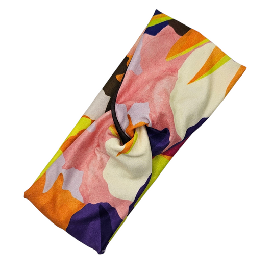 Abstract Neon Floral Headband