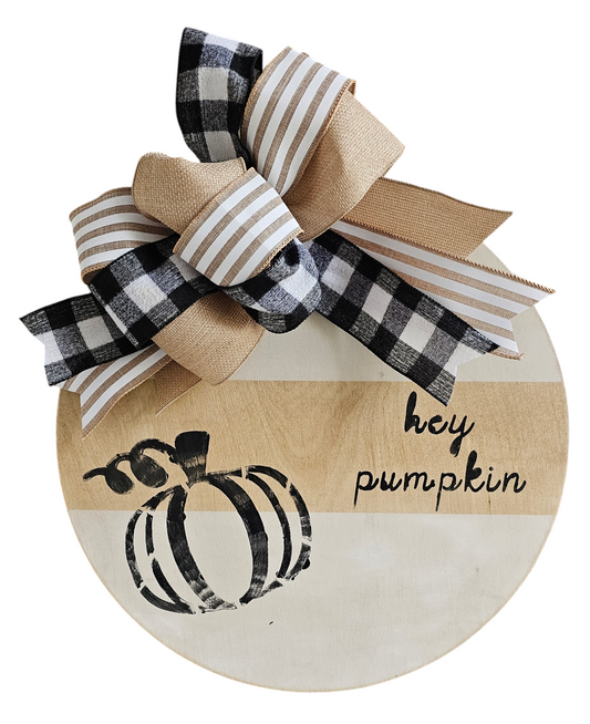 Hey Pumpkin, Fall Door Hanger