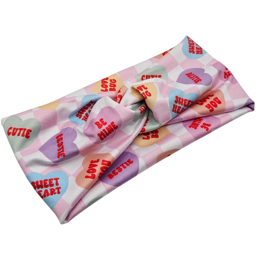 Conversation Hearts Headband