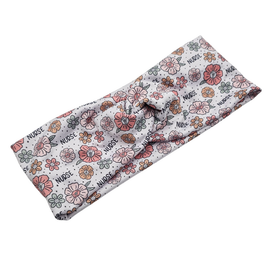 Floral Nurse Headband
