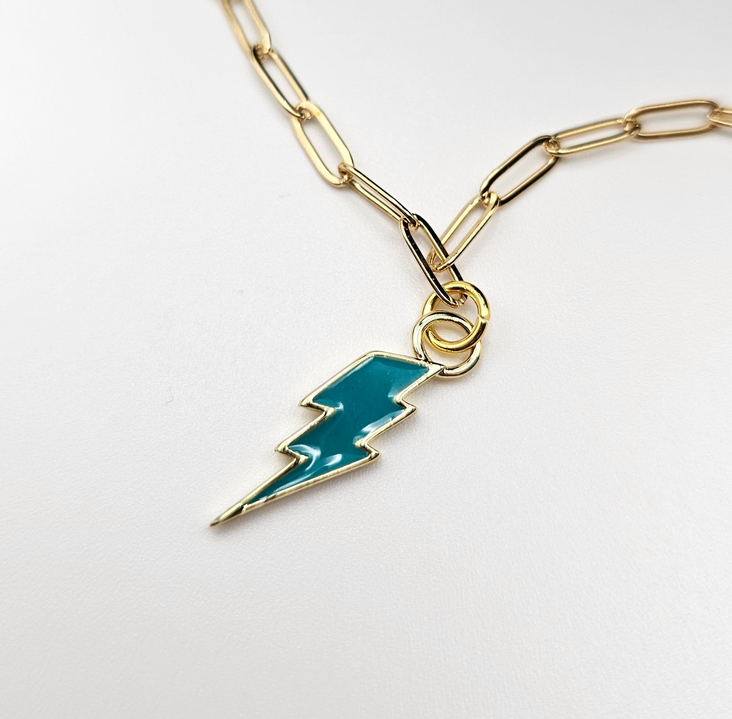 90s Nostalgia Smiley Face & Lightning Bolt Necklace Stack