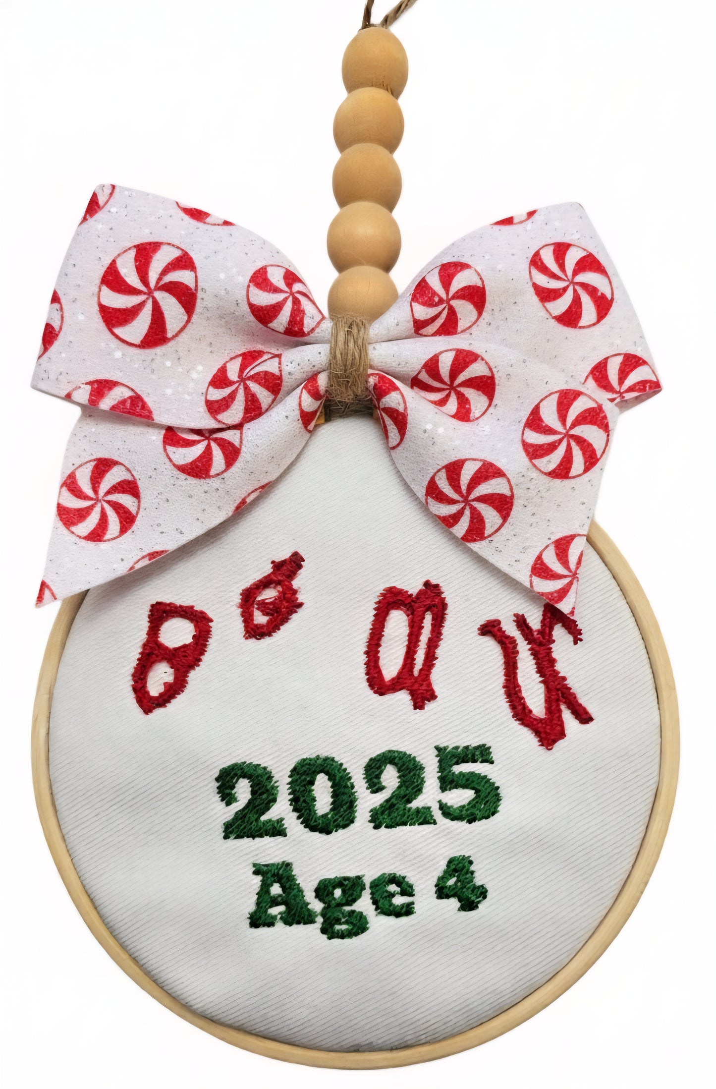 Personalized Embroidered Handwriting Ornament