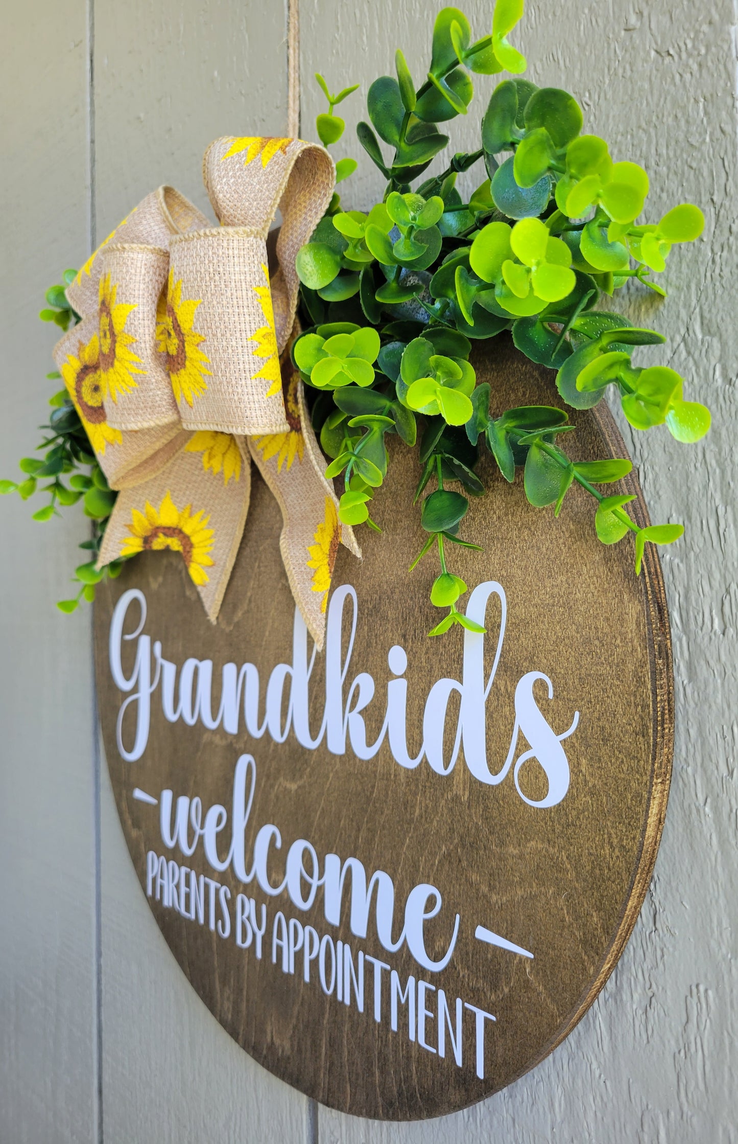 Grandkids Welcome Door Hanger