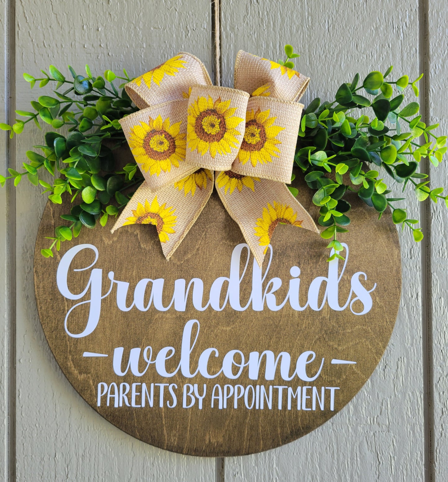 Grandkids Welcome Door Hanger