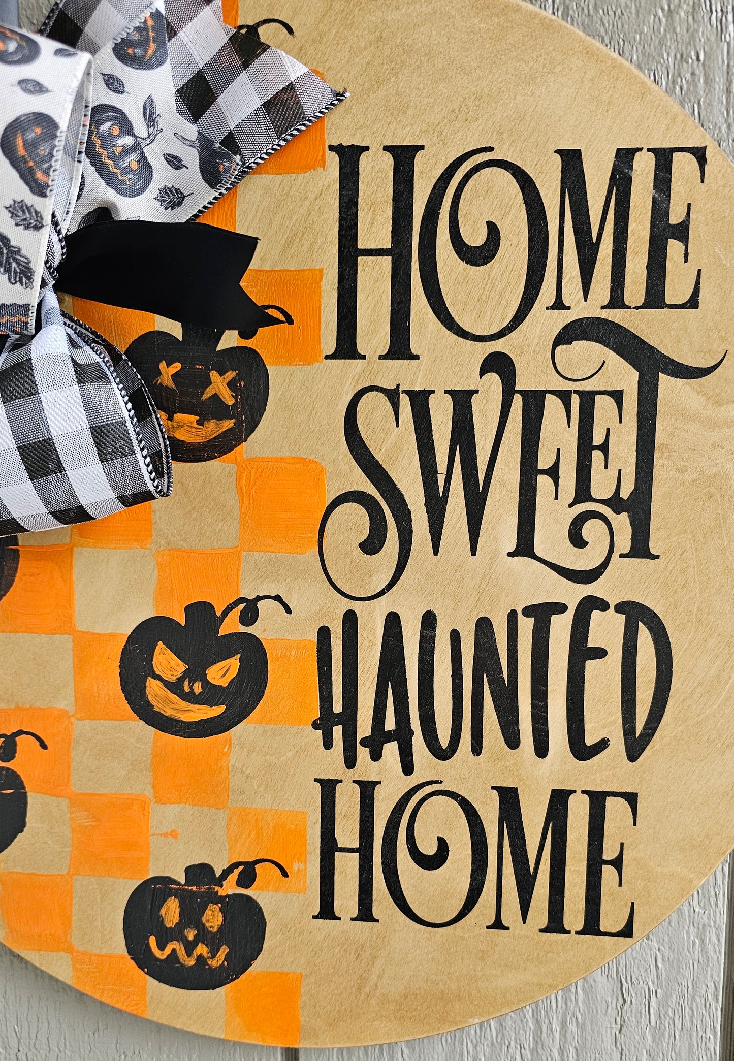 Home Sweet Haunted Home Door Hanger