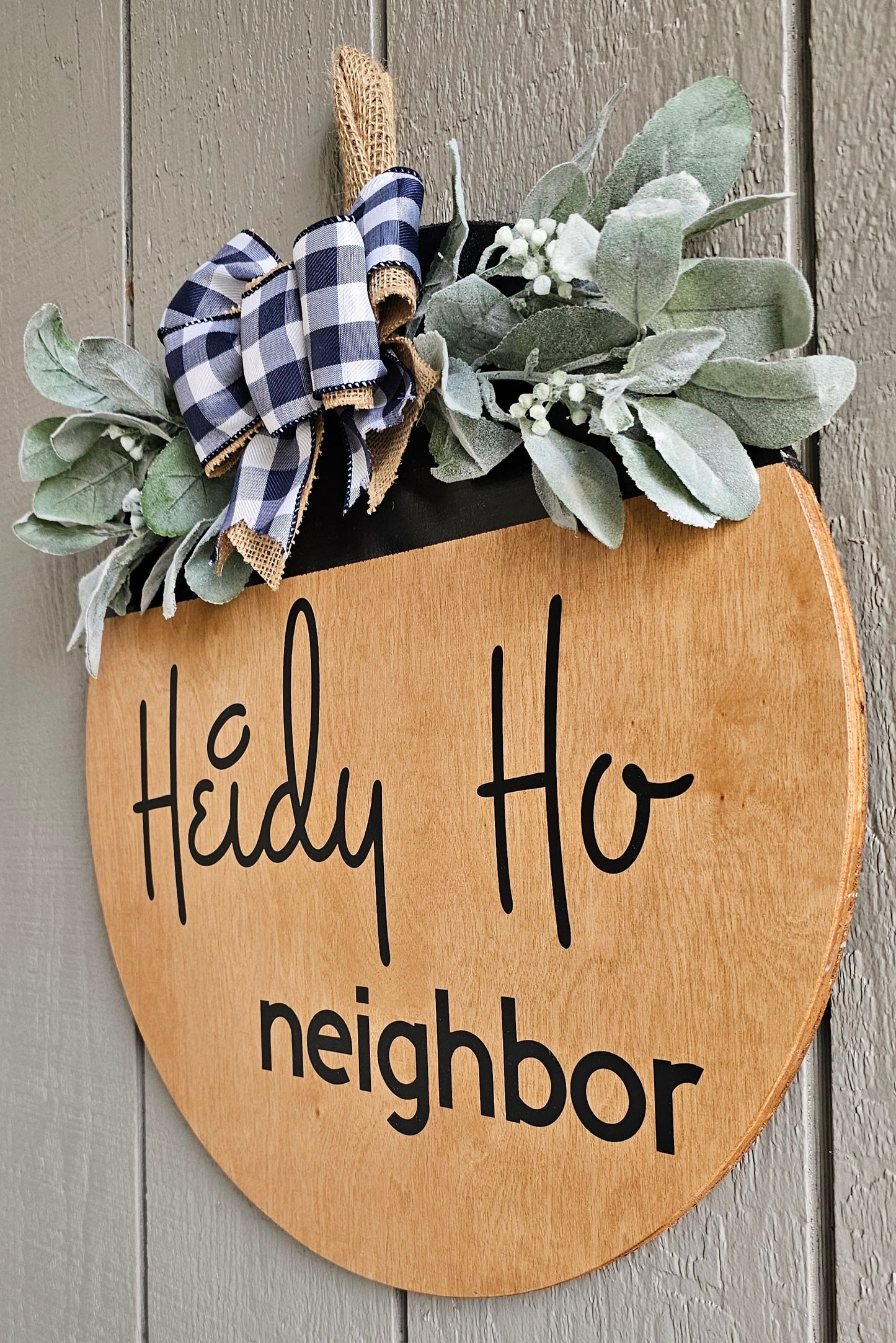 Heidi Ho Neighbor Door Hanger