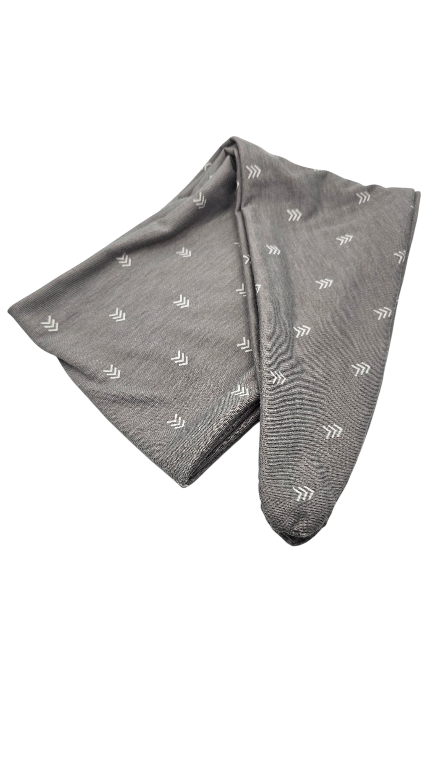 Grey Arrows Rockabilly Wrap Headband