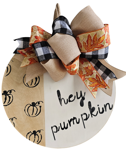 Hey Pumpkin, Fall Door Hanger